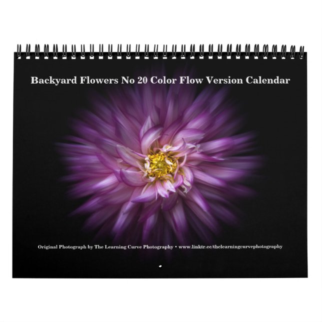 Backyard Flowers No 20 Colour Flow Version Calendar (Cover)