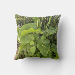 Backyard Garden Closeup Outdoor Nature Photo Throw Pillow