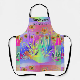 Backyard Gardener Floral   Apron