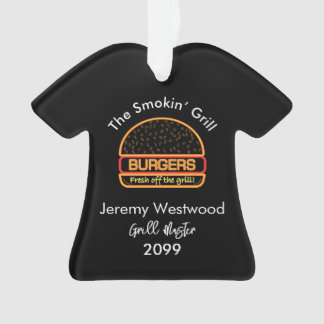 Backyard Grill Master Burgers Christmas Ornaments