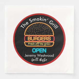 Backyard Grill Master Burgers Paper Napkins