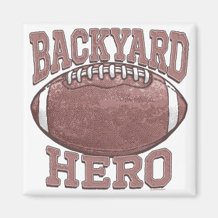Backyard Hero Football Gear Magnet