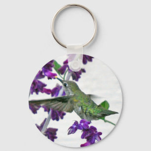 Backyard Hummingbird Keychain