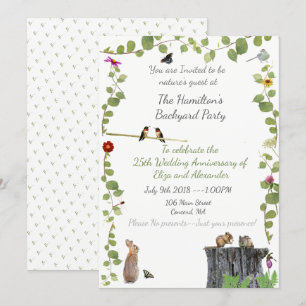 Backyard Party: invitations