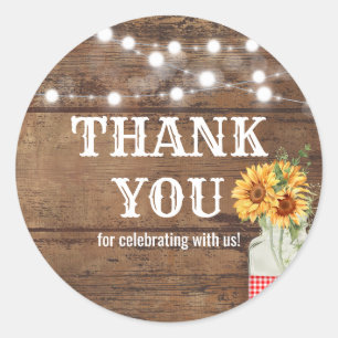 Backyard Picnic Party Classic Round Sticker