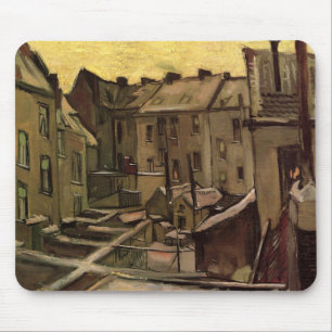 Backyards of Old Houses by Vincent van Gogh Mouse Pad
