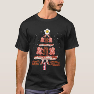 Bacon and Egg Xmas Tree Winter Holiday  Christmas T-Shirt
