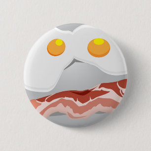 Bacon and Eggs 2 Inch Round Button