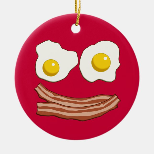 Bacon and Eggs Ornament (Front)