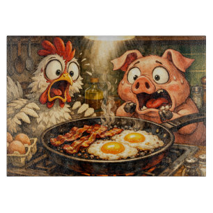 Bacon and Eggs Panic Cutting Board