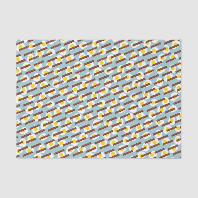 bacon and eggs tissue paper (Front)