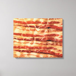 bacon as art wrapped canvas painting