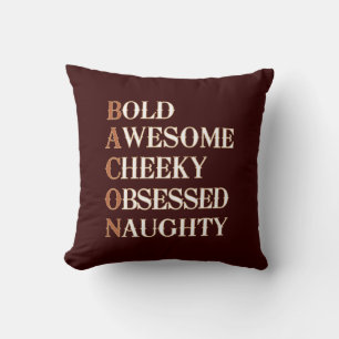 Bacon Attitude Throw Pillow