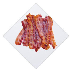 Bacon Bacon Bacon Graduation Cap Topper