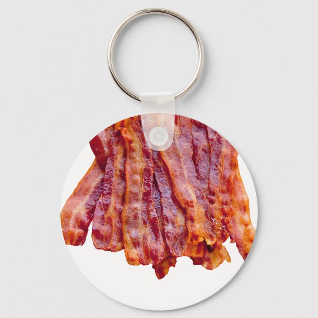 Bacon Bacon Bacon Keychain (Front)