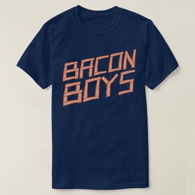 Bacon Boys - Pig Meat Pork BBQ Barbecue Breakfast  T-Shirt (Design Front)