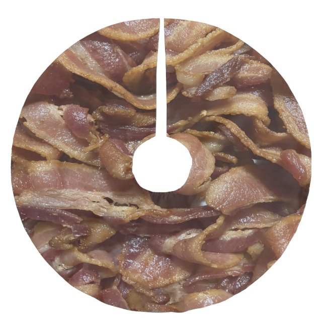 Bacon Brushed Polyester Tree Skirt (Front)