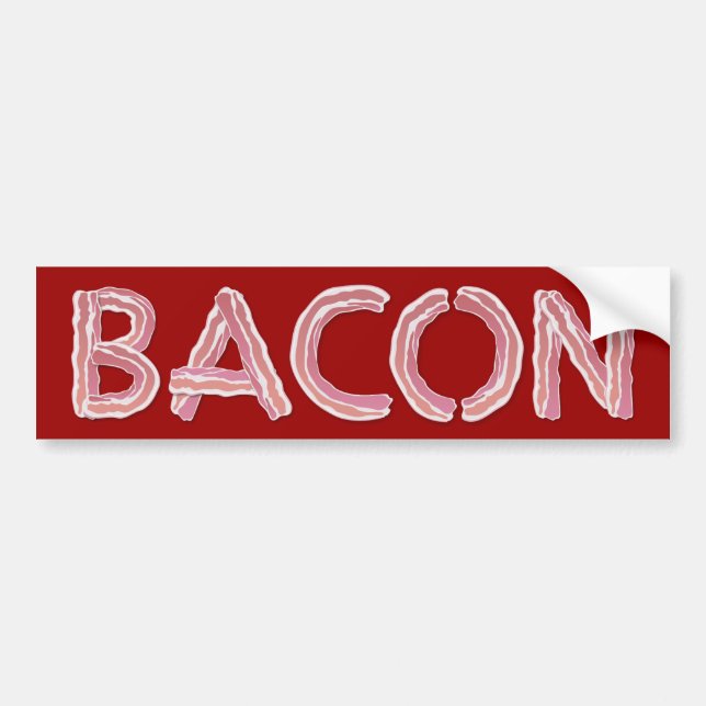 Bacon Bumper Sticker (Front)