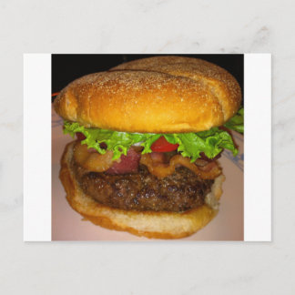 BACON BURGER POSTCARD