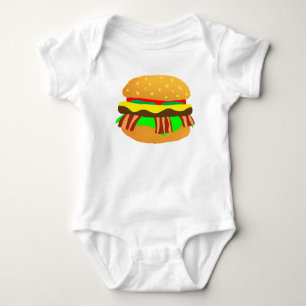 Bacon Cheeseburger Baby Bodysuit