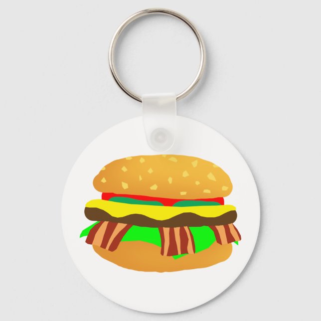 Bacon Cheeseburger Keychain (Front)