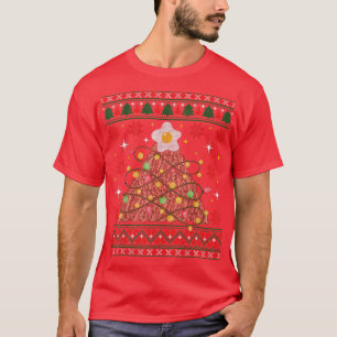 Bacon Christmas Tree Egg Top Funny Pork Lover Gi