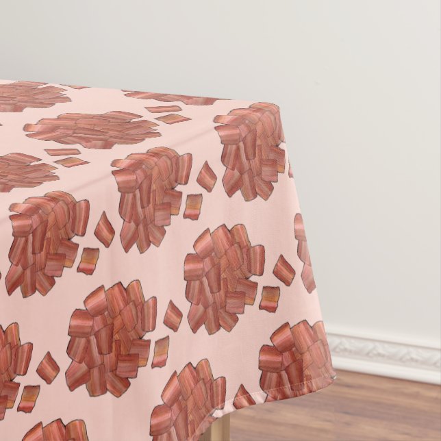 Bacon Crumbles Strips Food Pizza Toppings Meat Tablecloth (In Situ)