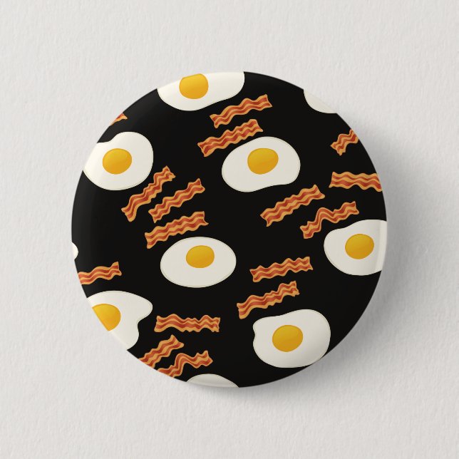 Bacon & Eggs 2 Inch Round Button (Front)
