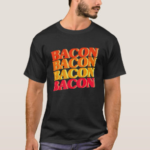 Bacon Enthusiast Barbecue Grilling Vintage Bacon R T-Shirt