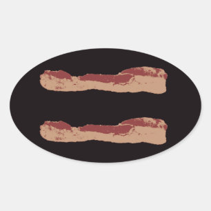 Bacon Equality Oval Sticker
