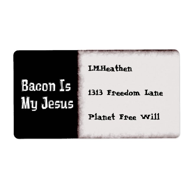 Bacon est mon Jésus (Devant)