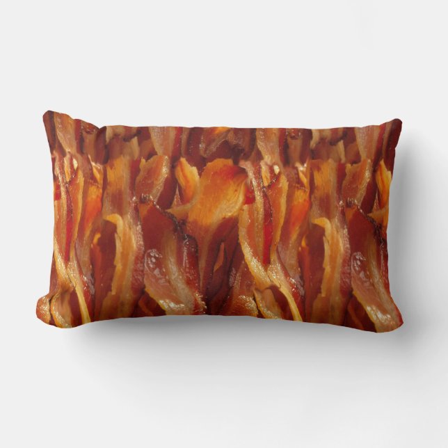 Bacon Fields Forever Decor Lumbar Pillow (Front)