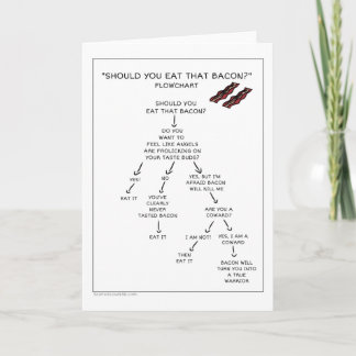 Bacon Flow Chart - Should you eat that bacon? Card