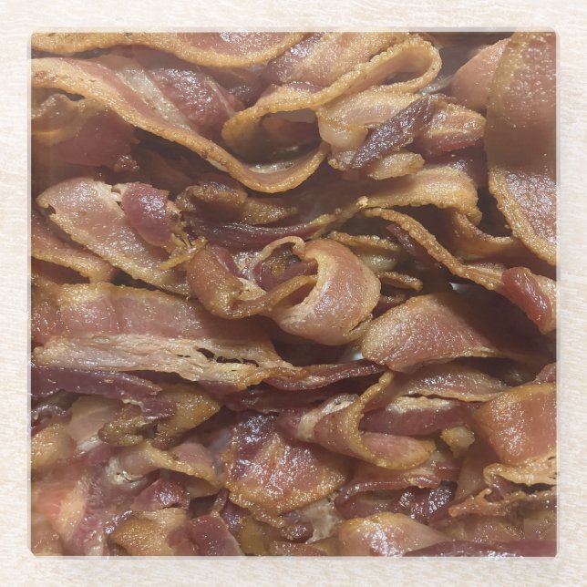 Bacon Glass Coaster (Front)