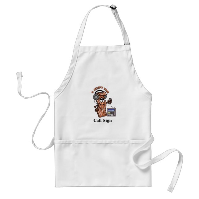 Bacon Ham Radio Operator  Apron  Customize It! (Front)