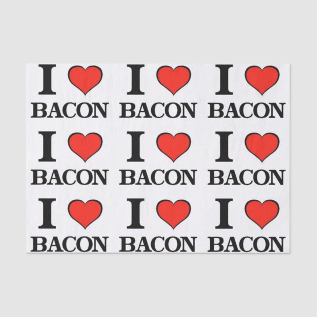 Bacon Heart Tissue Paper (Front)