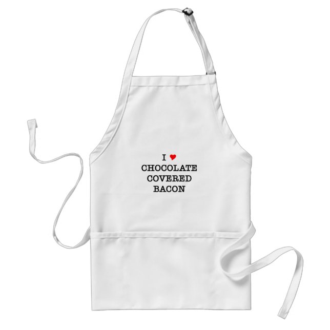 Bacon I Love Chocolate Standard Apron (Front)