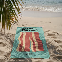 Bacon in the Sun Retro Teal Blue