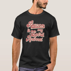 Bacon Is My Spirit Animal Bacon American Flag T-Shirt
