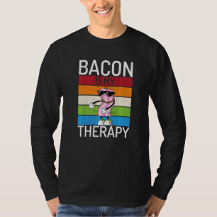 Bacon Is My Therapy  Vintage Bacon Whisperer Bacon T-Shirt