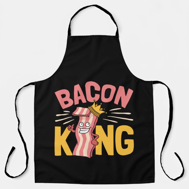 Bacon King Lover Men Apron (Front)