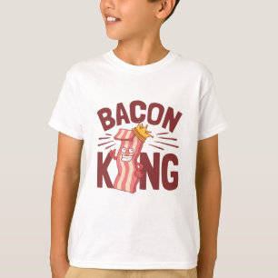 Bacon King Meat Lover Gifts for Men Boy T-Shirt