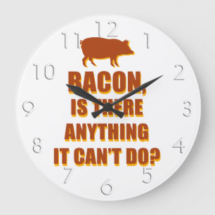Bacon Large Clock