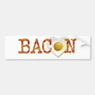 Bacon LOVE Bumper Sticker