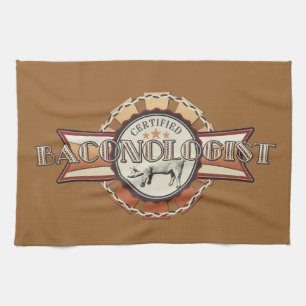 Bacon LOVE certified Baconologist Kitchen Towel