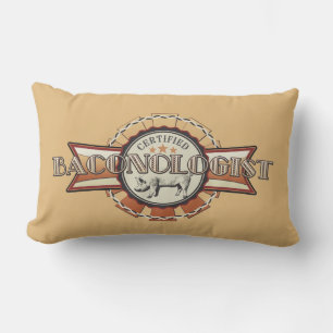 Bacon LOVE certified Baconologist Lumbar Pillow