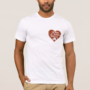 Bacon Lover Shirt - Heart Belongs To Pork Tee
