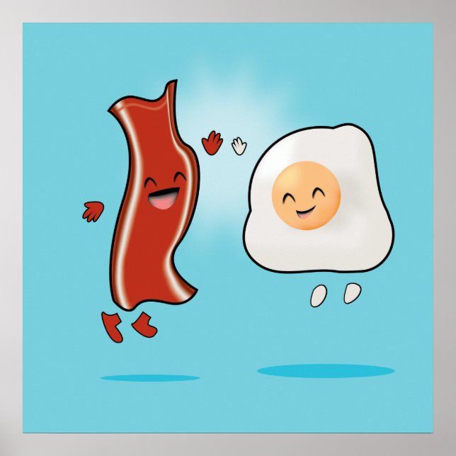 Bacon Loves Eggs Poster (Front)