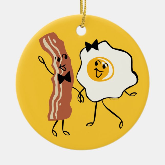 Bacon 'N Egg Lover Ornament (Front)