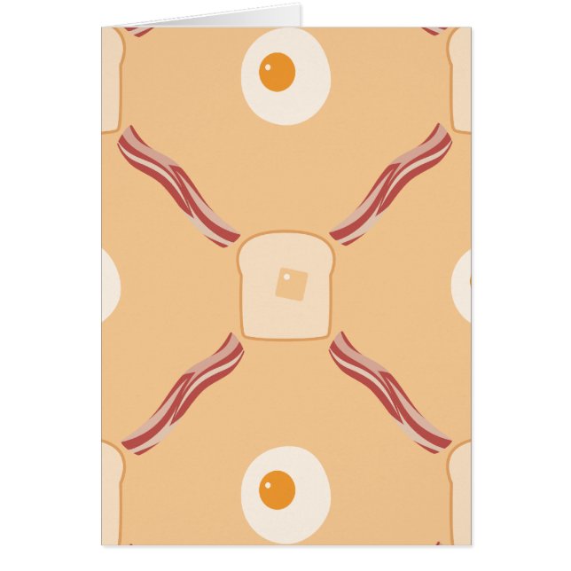 Bacon, oeufs et toast (Devant)